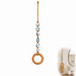 🧺 50% DE RÉDUCTION! 🌸 Porte-serviette en perles – Céramique, jute & bois – Style bohème ✨