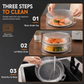 Cloche Micro-Ondes Empilable Multicouche – Couvercle Anti-Éclaboussures et Conservation