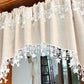 ⏳🔥 50 % DE RÉDUCTION POUR UNE DURÉE LIMITÉE ! ⏰ Rideau champêtre polyvalent avec bordure en dentelle étoilée ⭐️