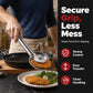 🥢 Pince 2-en-1 en acier inoxydable pour filtres à huile – Un outil pratique pour filtrer les aliments en cuisine ✨
