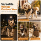 🐕 50% DE RÉDUCTION! ❄️ Manteau d'hiver pour chien – Bandes réfléchissantes & harnais intégré ✨