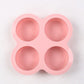 🍰🔥 Moule rond en silicone de 10 cm pour friteuse à air – 3 ou 4 cavités, démoulage facile et cuisson polyvalente