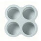 🍰🔥 Moule rond en silicone de 10 cm pour friteuse à air – 3 ou 4 cavités, démoulage facile et cuisson polyvalente