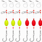 🎣 50% DE RÉDUCTION! 🐟 Kit de pêche 6 packs – Avec flotteurs, pour carrelet, bar & poissons ✨