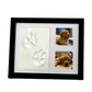 🐾 PROMO FLASH : 50% DE RÉDUCTION ! Kit Cadre Photo Souvenir Empreintes – Triple Volet, Matériaux Non Toxiques & Prise d'Empreinte Haute Précision for Immortaliser les Mains, Pieds de Bébé ou Pattes d'Animaux ✨🤍