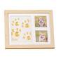 🐾 PROMO FLASH : 50% DE RÉDUCTION ! Kit Cadre Photo Souvenir Empreintes – Triple Volet, Matériaux Non Toxiques & Prise d'Empreinte Haute Précision for Immortaliser les Mains, Pieds de Bébé ou Pattes d'Animaux ✨🤍
