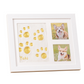 🐾 PROMO FLASH : 50% DE RÉDUCTION ! Kit Cadre Photo Souvenir Empreintes – Triple Volet, Matériaux Non Toxiques & Prise d'Empreinte Haute Précision for Immortaliser les Mains, Pieds de Bébé ou Pattes d'Animaux ✨🤍