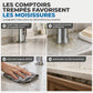 💧 Tapis de protection anti-éclaboussures pour robinet en silicone alimentaire – Découpable et épaissi, tapis d'écoulement incliné | Plus d'éclaboussures ni de plans de travail mouillés