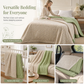 ⏳ Offre limitée −50% ⏰ Couette Été Légère & Fraîchaïte au Rembourrage Fibre de Soja – Tissu Pois Texturé, Lavable en Machine, Couverture Climatisation Adultes & Enfants