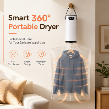 🛒 Offre limitée : –50 % ! 👕 Sèche-linge portable pliable – Fini le linge humide et les mauvaises odeurs en saison de pluie – Chaleur rapide et uniforme, silencieux la nuit, compact – Idéal pour maison, voyage et résidence étudiante 🧳