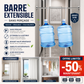 🛏️Tringle extensible sans trou | Réglable à volonté, montage rapide sans outil, adapté salle de bain et fenêtres ✅