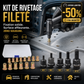 🔩 Kit écrous rivetés 37 pièces – Fixation solide sans soudure, tête plate affleurante – Idéal pour carrosserie, métal et DIY 🚗